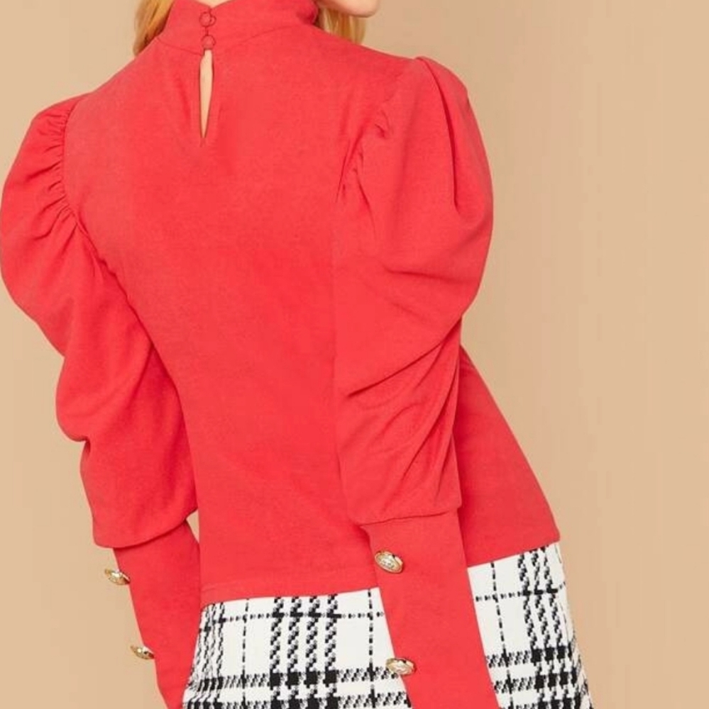 Red blouse